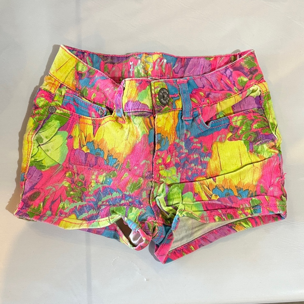 Colorful Kids' Floral Shorts